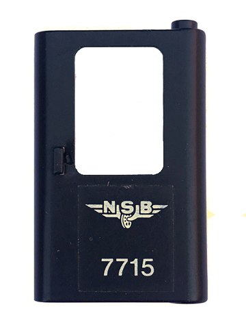 Door 1 x 4 x 5 Train Right, Thin Support at Bottom with Norwegian 'NSB 7715' Pattern (Sticker) - Set 7715