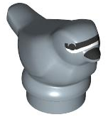 Bird, Small with Black Eyes, Beak and Forehead Stripe, White Face Pattern