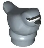 Bird, Small with Black Eyes, Beak and Forehead Stripe, White Face Pattern