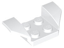 Vehicle, Mudguard 2 x 4 with Flared Wings