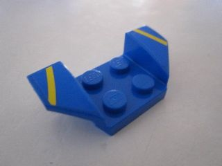 Vehicle, Mudguard 2 x 4 with Flared Wings with Yellow Stripes Pattern (Stickers) - Set 8495