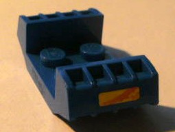 Plate, Modified 2 x 2 with Vents with Orange Stripe and Flower Pattern on Both Sides (Stickers) - Set 4299