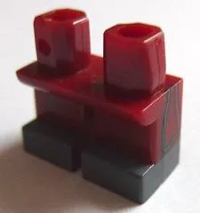 Legs Short with Dark Bluish Gray Feet and Side Piping Pattern