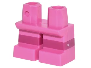 Legs Short with Molded Horizontal Magenta Stripes  Pattern
