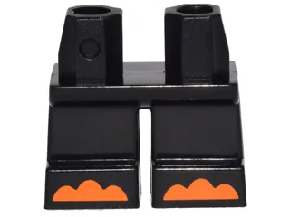 Legs Short with Orange Toes Pattern