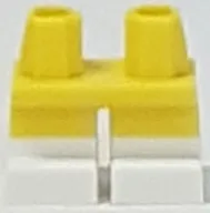 Legs Short with Molded White Lower Legs / Boots  Pattern (BAM)