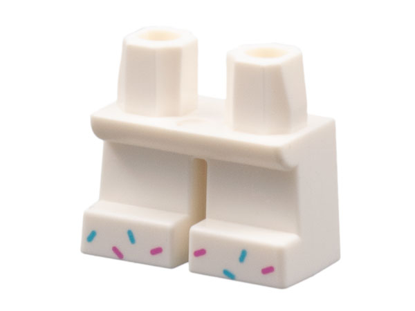 Legs Short with Dark Azure and Magenta Sprinkles on Feet Pattern