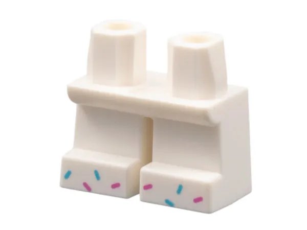 Legs Short with Dark Azure and Magenta Sprinkles on Feet Pattern