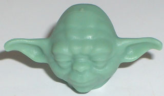 Minifigure, Head, Modified SW Yoda Plain