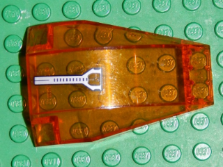 Windscreen 6 x 4 x 2 Wedge Curved with Silver Bar and Crosshairs Pattern (Sticker) - Set 7645