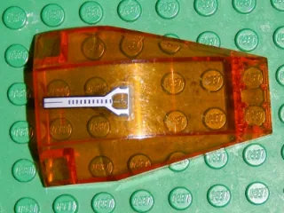 Windscreen 6 x 4 x 2 Wedge Curved with Silver Bar and Crosshairs Pattern (Sticker) - Set 7645