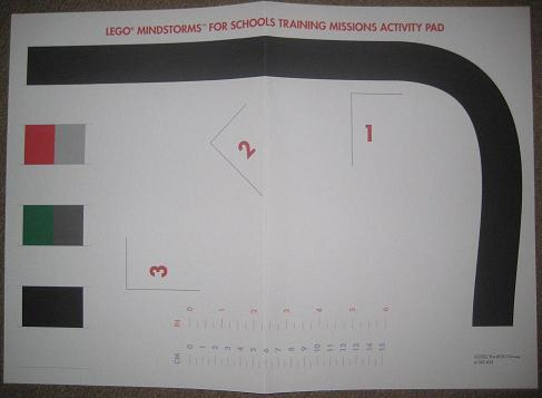 Paper Test Mat for Mindstorms for Schools - Training Missions Activity Pad