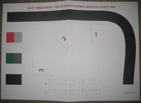 Paper Test Mat for Mindstorms for Schools - Training Missions Activity Pad