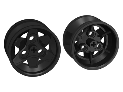Wheel 43.2mm D. x 26mm Technic Racing Small, 3 Pin Holes