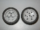Wheel 43.2mm D. x 26mm Technic Racing Small, 3 Pin Holes with Black Tire 56 x 28 ZR Street (41896 / 41897)