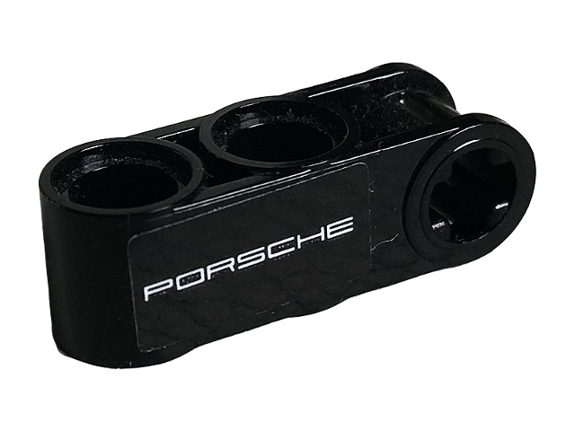 Technic, Axle and Pin Connector Perpendicular 3L with 2 Pin Holes with 'PORSCHE' Pattern Model Left Side (Sticker) - Set 42096