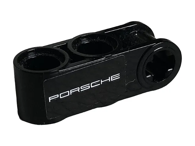 Technic, Axle and Pin Connector Perpendicular 3L with 2 Pin Holes with 'PORSCHE' Pattern Model Left Side (Sticker) - Set 42096