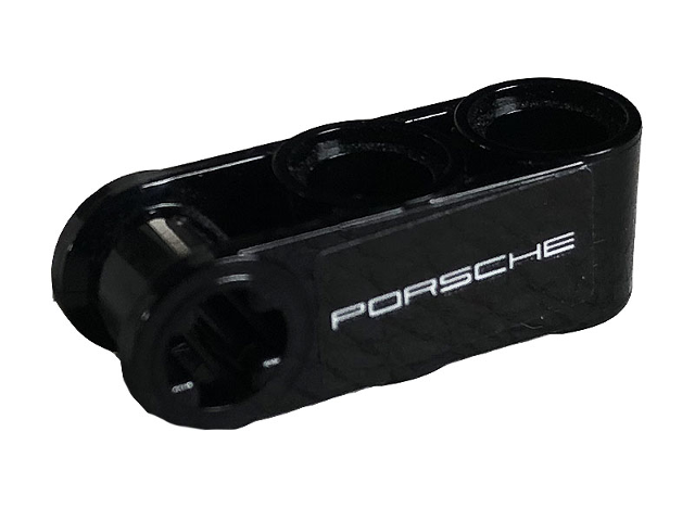 Technic, Axle and Pin Connector Perpendicular 3L with 2 Pin Holes with 'PORSCHE' Pattern Model Right Side (Sticker) - Set 42096