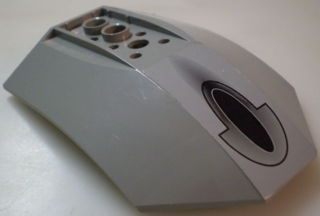 Cockpit 8 x 6 x 2 Curved with Black Oval Pattern (Sticker) - Set 10026