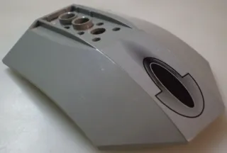 Cockpit 8 x 6 x 2 Curved with Black Oval Pattern (Sticker) - Set 10026