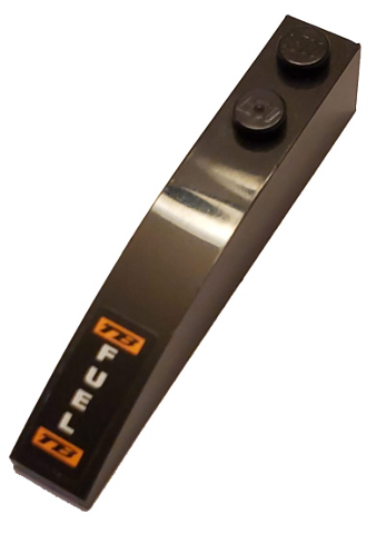 Slope, Curved 6 x 1 with 2 Studs with 'TB FUEL TB' Pattern (Sticker) - Set 8051
