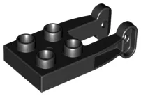 Duplo, Plate 2 x 2 with Tow Rope Holder Arms
