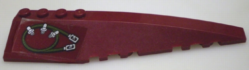 Wedge 12 x 3 Right with Cable Pattern (Sticker) - Set 7476