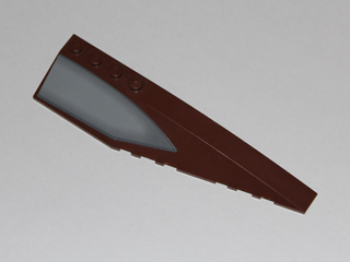 Wedge 12 x 3 Right with Gray Window Pattern (Sticker) - Set 7752