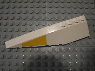 Wedge 12 x 3 Left with Yellow SW UCS Y-wing Wedge Pattern (Sticker) - Set 10134