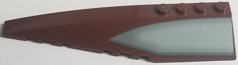 Wedge 12 x 3 Left with Gray Window Pattern (Sticker) - Set 7752