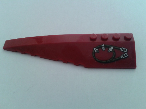 Wedge 12 x 3 Left with Cable Pattern (Sticker) - Set 7297