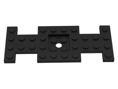 Vehicle, Base 4 x 10 x 2/3 with 2 x 2 Recessed Center with Center Hole (First Version)
