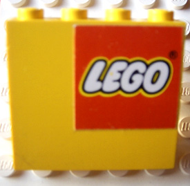 Panel 1 x 4 x 3 - Solid Studs with LEGO Logo Pattern Model Right Side (Sticker) - Sets 1525 / 6692