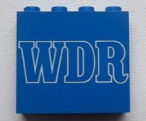 Panel 1 x 4 x 3 - Solid Studs with 'WDR' Pattern