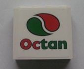 Panel 1 x 4 x 3 - Hollow Studs with Octan Logo Pattern (Sticker) - Set 7993
