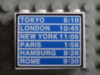 Panel 1 x 4 x 3 with Schedule Pattern 1 (Sticker) - Set 6597