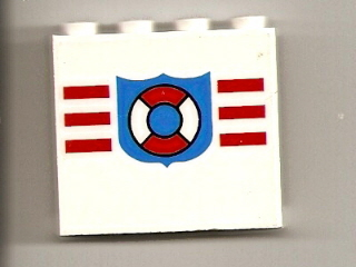 Panel 1 x 4 x 3 with Coast Guard Pattern (Sticker) - Set 6338