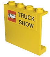 Panel 1 x 4 x 3 with LEGO Logo and 'TRUCK SHOW' Pattern (Sticker) - Set 2148