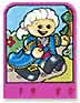 Story Builder Pink Palace Card with Man in Blue Cape Pattern