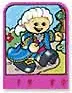 Story Builder Pink Palace Card with Man in Blue Cape Pattern
