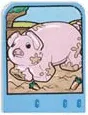 Story Builder Farmyard Fun Card with Pig in Mud with Carrots Pattern
