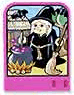 Story Builder Pink Palace Card with Witch in Black Dress Pattern