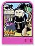 Story Builder Pink Palace Card with Witch in Black Dress Pattern