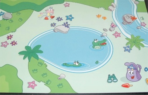 Paper Duplo Playmat 24 x 22 with Dora & Diego's Animal Adventure Pattern