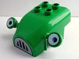 Duplo Steamroller Front with Grille and Headlight Eyes (Roley)