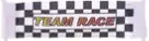 Duplo, Cloth Banner with Faded Yellow to Red 'TEAM RACE' on Black and White Checkered Background Pattern