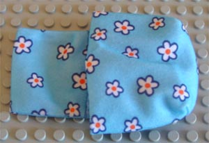 Duplo, Cloth Sleeping Bag with White Flowers Pattern