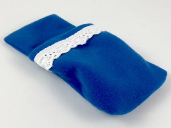 Belville Cloth Pouch, Child with White Lace Trim