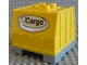 Duplo, Train Freight Container on Pearl Light Gray Palette with Black 'Cargo' on White Oval with Silver Curved Arrow Pattern on Both Sides