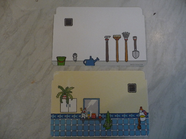 Plastic Backdrop - Outside Tap & Tools / Bathroom